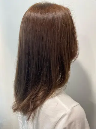 セミロング カラー パーマモデル募集中 渥美翔人のヘアスタイル