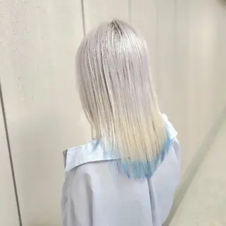 ロング カラー 派手髪/ハイトーン/ エクステ✨ユウキのヘアスタイル