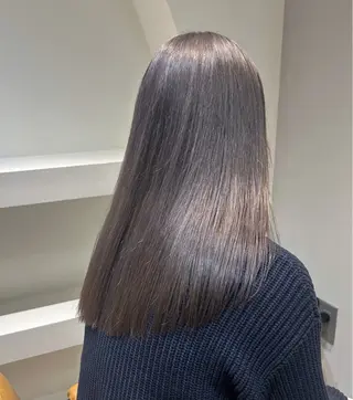 セミロング カラー じゅわっと暖色カラー 🍊Moemiのヘアスタイル