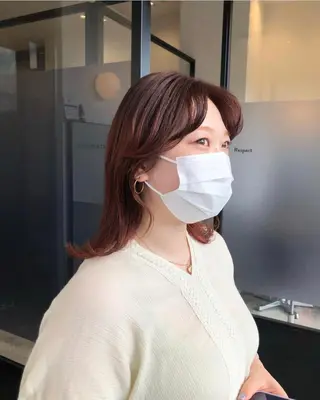 ミディアム カラー パーマ ヘアアレンジ メンズ キッズ stylist 🌸 kana.のヘアスタイル