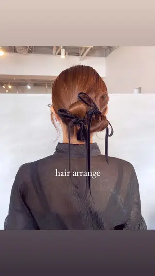 ヘアアレンジ ari/ヘアセット レイヤーカット✂︎のヘアスタイル