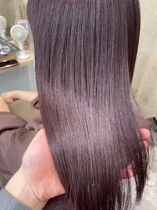 カラー ayaka 縮毛矯正レイヤーのヘアスタイル