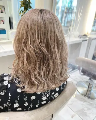 セミロング カラー ＡＳＨ大宮/ブリーチ 髪質改善/カラーのヘアスタイル