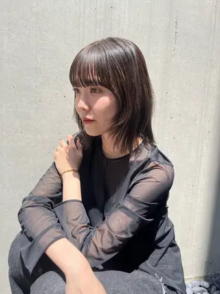 ショート カラー オリーブ/縮毛♡ Natsuno🩰のヘアスタイル