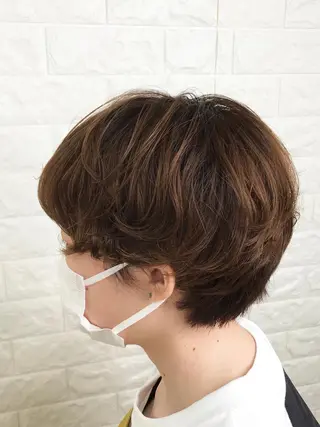 ショート カラー エイジングケア特化 美容師✂️山崎竜二のヘアスタイル