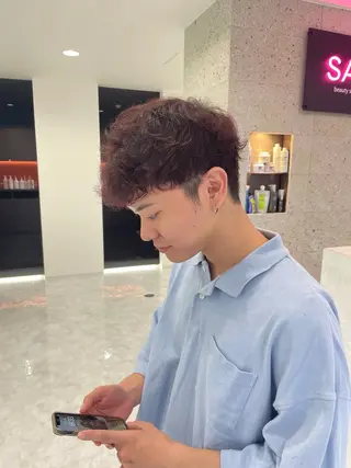 カラー メンズ 福田 奈那のヘアスタイル