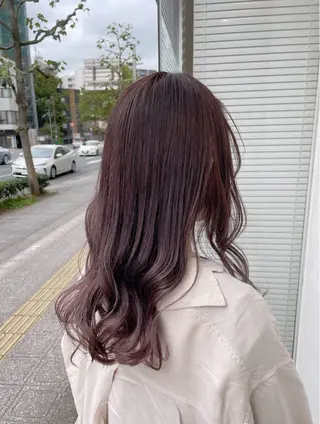セミロング カラー 佐々木 美帆のヘアスタイル