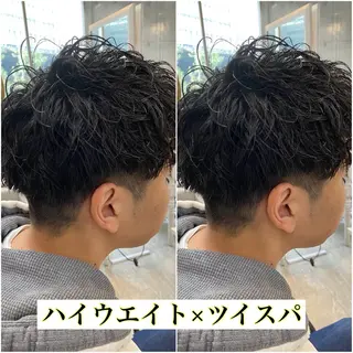 ショート パーマ メンズ ⭕️メンズパーマ⭕️ 山口　裕太郎のヘアスタイル
