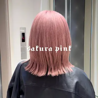 セミロング YUIKA☆髪質改善 小顔カット艶カラーのヘアスタイル
