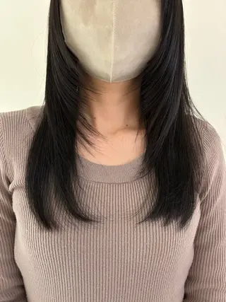 ロング 田中 樹奈のヘアスタイル