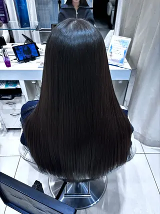 ロング 艶髪 /ダメージレス 縮毛矯正 / くうのヘアスタイル