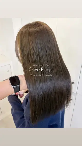 ロング カラー ヘアアレンジ ブリーチなし🤍透明 感カラーtakutoのヘアスタイル