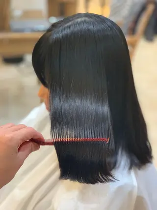 セミロング パーマ ヘアアレンジ BRAIDS💎愛子 大人ハイライト💎のヘアスタイル