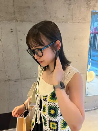 ミディアム カラー Sanaダブルカラー ✨️パルコ徒歩1分のヘアスタイル