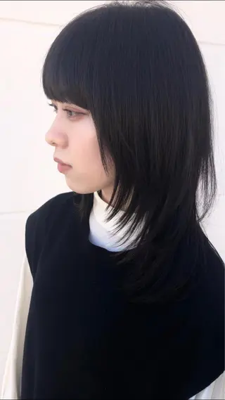 ミディアム カラー クドウレイ fifth渋谷のヘアスタイル