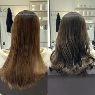 ミディアム EIGHT plum TOKIOリミテッドのヘアスタイル