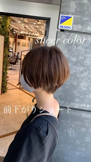 ショート カラー 髪質改善/白髪ぼかし KENTAのヘアスタイル