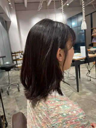 ミディアム はっとり ななせのヘアスタイル