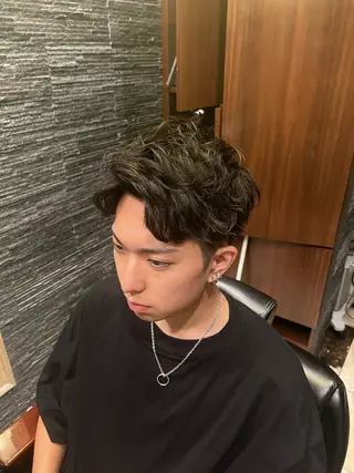 ミディアム メンズ 長野 風人のヘアスタイル