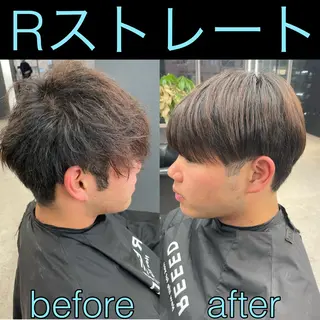 ショート メンズ 毛流れ縮毛矯正✨ メンズ那智優貴のヘアスタイル