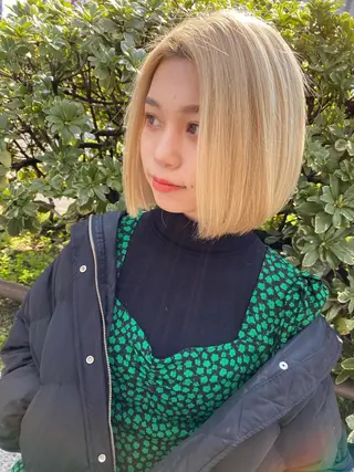 ショート カラー ヘアアレンジ 烏丸韓国ヘア🇰🇷 ayaka🎀のヘアスタイル