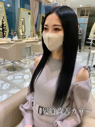 ロング カラー パーマ ヘアアレンジ メンズ キッズ ネイル マツエク・マツパ アイブロウ 《褒められる》 透明感カラー/小嶋のヘアスタイル