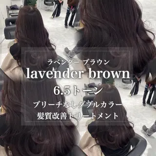 カラー 🤍ブリーチなし ブラウンhimi🤍のヘアスタイル
