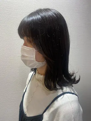 ミディアム カラー 似合わせレイヤー/ Wカラー🧸こころのヘアスタイル