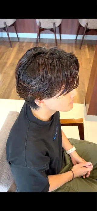 ショート パーマ メンズ 齊藤 聖輝のヘアスタイル