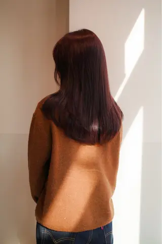 ミディアム カラー パーマ ヘアアレンジ メンズ 髪質改善縮毛矯正 ブリーチなしRYOのヘアスタイル