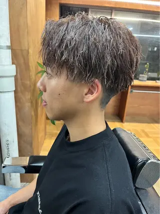 ショート カラー パーマ ヘアアレンジ メンズ 亀井隆汰/メンズ専門 パーマ特化美容師のヘアスタイル