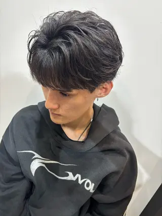 パーマ メンズ 金子 遥人のヘアスタイル