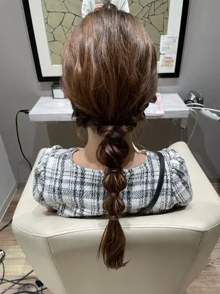 ロング ヘアアレンジ k-twoたき✨艶感 カラー/美髪矯正のヘアスタイル