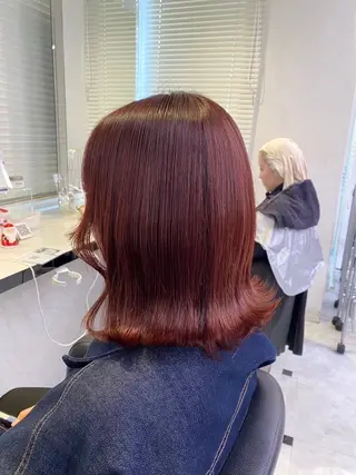 カラー girlな暖色ヘア 🪽🫧ハルナ🎀のヘアスタイル