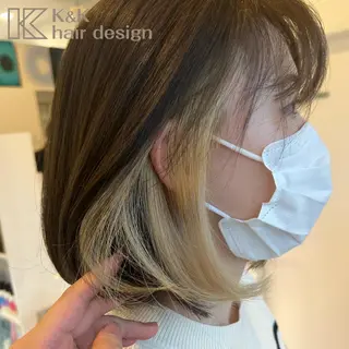 カラー 下岡 奈津美のヘアスタイル