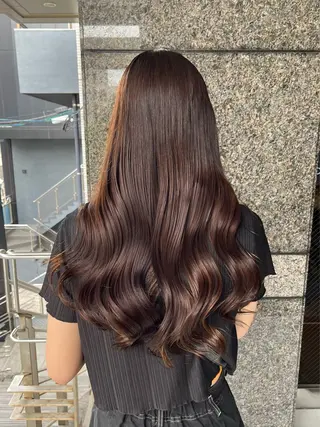 ロング seri💜艶カラー 💖ヘアアレンジのヘアスタイル