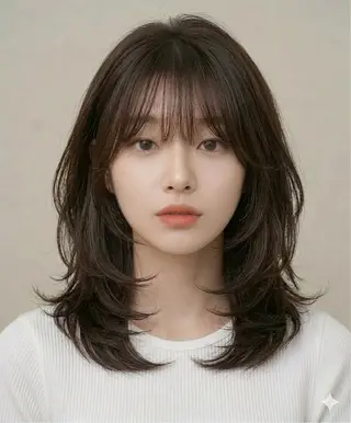 ミディアム ミディアムモデル 募集中/村上廉のヘアスタイル