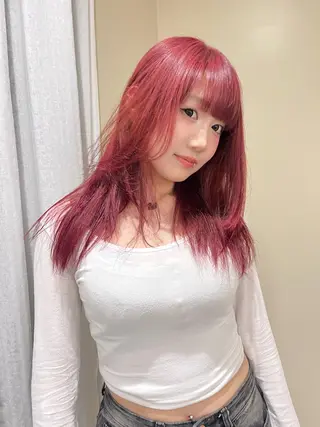 セミロング カラー ヘアアレンジ 永田 幸のヘアスタイル