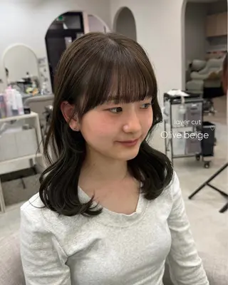 ロング 中村 帆花のヘアスタイル