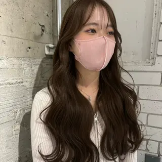 ロング カラー Yui⭐️ 透け感カラーのヘアスタイル