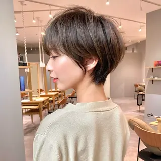 ショート 結べるレイヤーカット /カラー/あさかのヘアスタイル