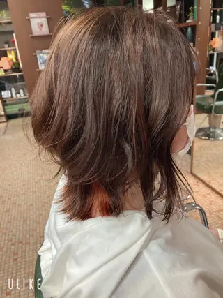 ミディアム カラー 中尾 柊斗のヘアスタイル