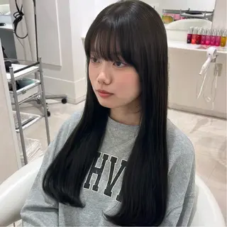 ロング カラー Parve Mix 森 美遥🇰🇷🩶のヘアスタイル