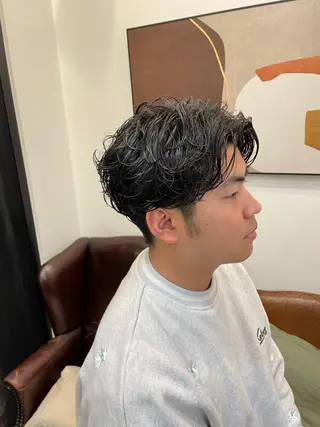 ショート パーマ メンズ 畠山 渚のヘアスタイル