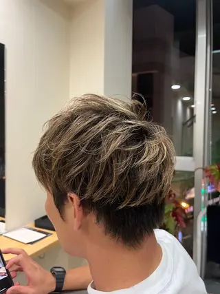 カラー メンズ 【メンズ特化】波巻き ツイスト、スパイラルのヘアスタイル