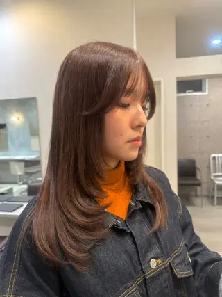 ロング 平林 愛莉のヘアスタイル