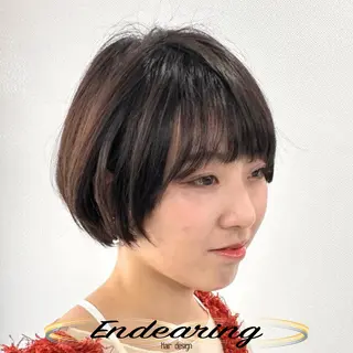 ショート Endearing 銀座/レイヤーカットのヘアスタイル