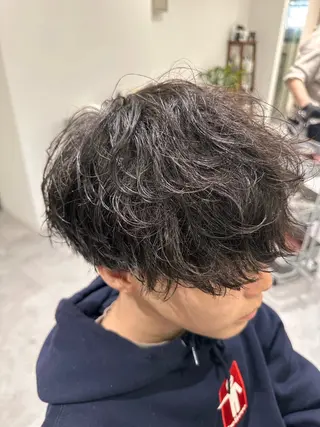 ショート パーマ ヘアアレンジ メンズ メンズNo.1美容師 Coshoのヘアスタイル