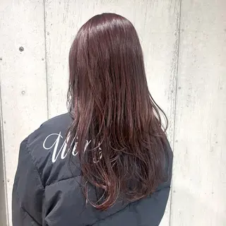 ロング カラー 🤡暖色レイヤー 🤡みさきのヘアスタイル