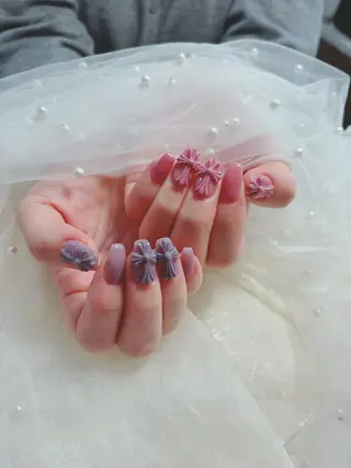 ネイル 🦋ネイルサロン ブラン🌈ゆりのネイルデザイン